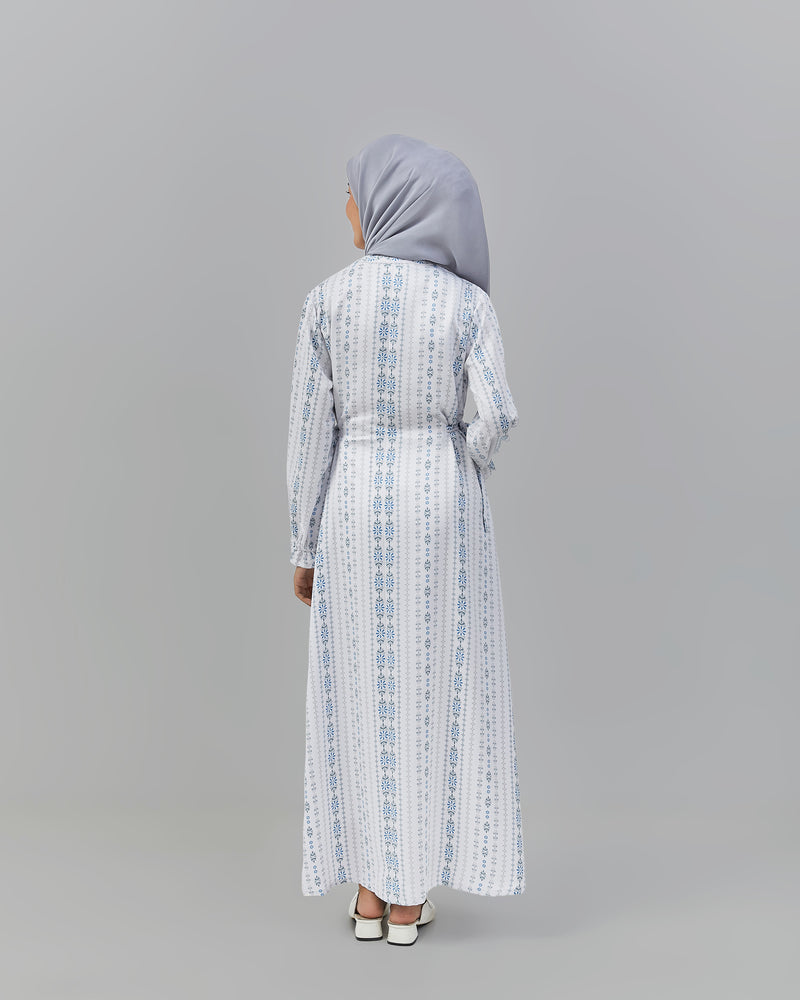 Genta Dress Blue | G.4247 - Gamis Wanita