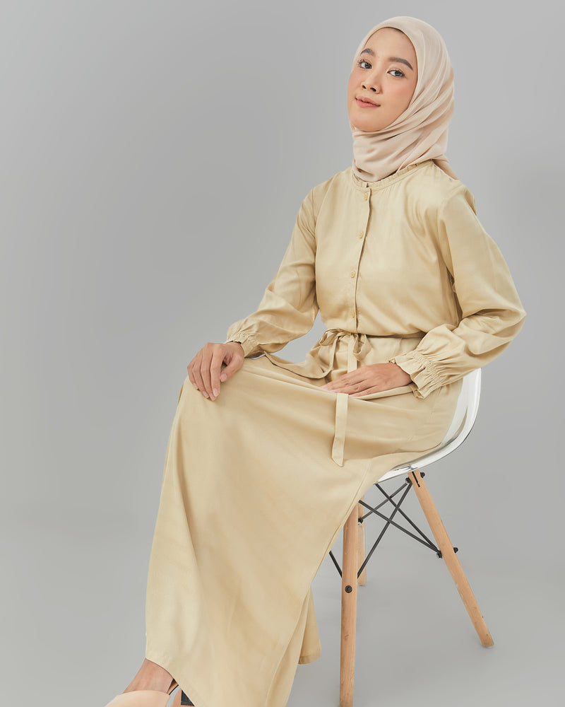 Sonna Dress Brown | G.4241 - Gamis Wanita