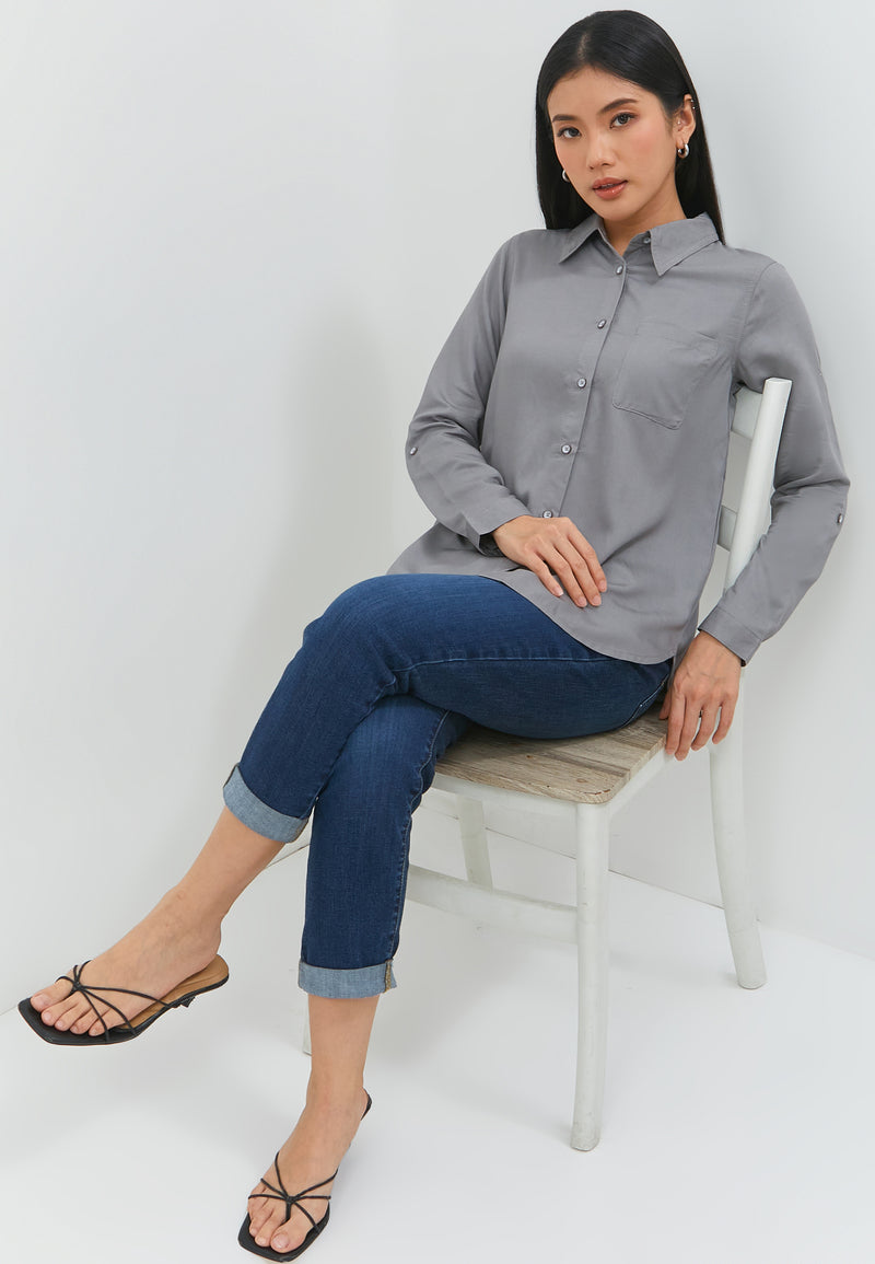 Alora Grey Shirt | G.11672