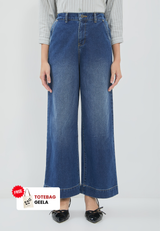 Wide Leg Jeans Navy Denim | G.3411