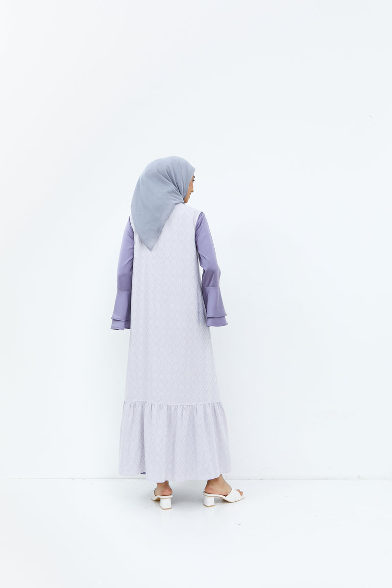 Geela X Aurelie Hermansyah Safiyah Two Set Dress Purple | G.4279