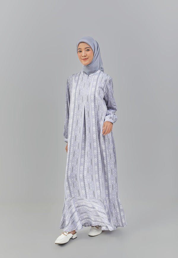 Mesya Dress Grey | G.4249 - Gamis Wanita