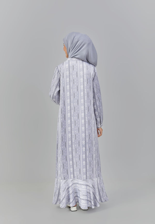 Mesya Dress Grey | G.4249 - Gamis Wanita