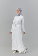 Nabila Dress White | G.4243 - Gamis Wanita