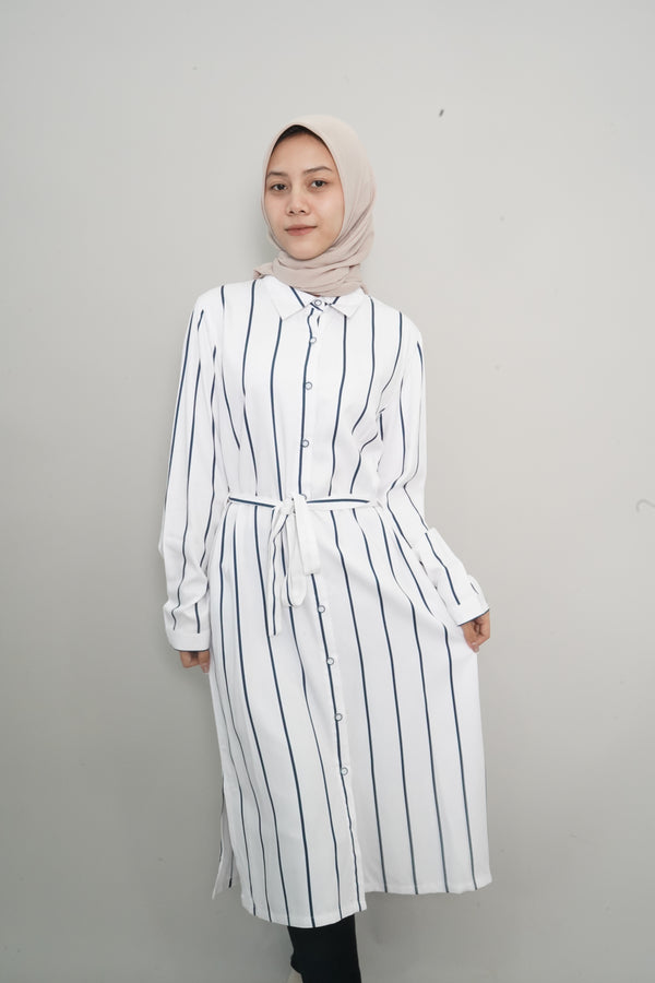 Mona White Stripe Tunic | G.1714