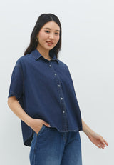 Gantari Dark Blue Denim Shirt | G.1533