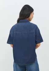 Gantari Dark Blue Denim Shirt | G.1533