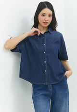 Gantari Dark Blue Denim Shirt | G.1533