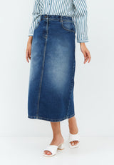 Ismaya Dark Blue Denim Skirt | G.2305