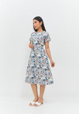 Gemma Flower Blue Dress | G.43137