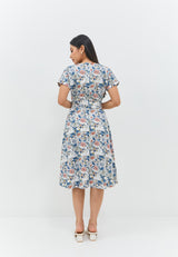 Gemma Flower Blue Dress | G.43137