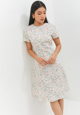 Gracella Flower White Dress | G.43143