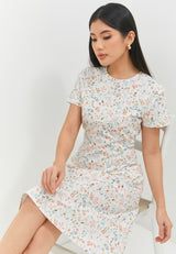 Gracella Flower White Dress | G.43143