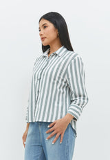 Suzy Grey Stripe Shirt | G.13142