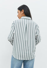 Suzy Grey Stripe Shirt | G.13142