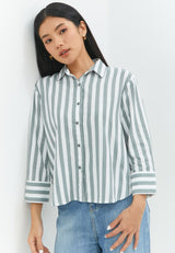 Suzy Grey Stripe Shirt | G.13142