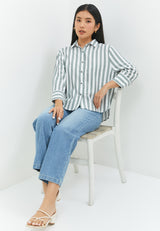 Suzy Grey Stripe Shirt | G.13142