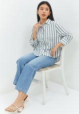 Suzy Grey Stripe Shirt | G.13142