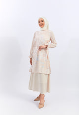 Geela X Aurelie Hermansyah Qamara Flower Peach Tunic | G.1731
