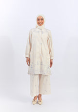 Geela X Aurelie Hermansyah Yasmin Flower Cream Tunic | G.1729