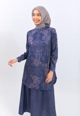 Geela X Aurelie Hermansyah Afifah Flower Navy Tunic | G.1736
