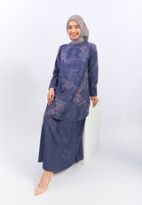 Geela X Aurelie Hermansyah Afifah Flower Navy Tunic | G.1736