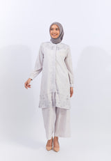 Geela X Aurelie Hermansyah Yasmin Flower Brown Tunic | G.1730