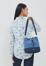 Aruna Dark Blue Wash Bag | G.068