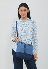 Aruna Dark Blue Wash Bag | G.068