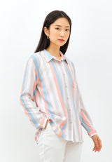 Laruku Cream Stripe Shirt | G.11592