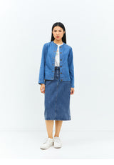 Kagome Two Pieces Dark Blue Denim | G.5196