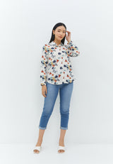 Aldina Flower Orange Shirt | G.11660