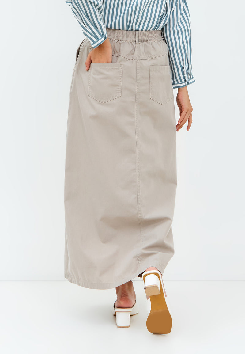 Carila Taupe Skirt | G.21106