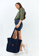 Bellis Dark Blue Tote Bag | G.040