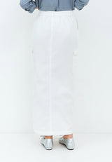 Erinna White Cargo Skirt | G.21101