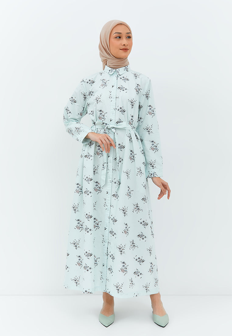 Roderica Dress Aqua Green | G.4236
