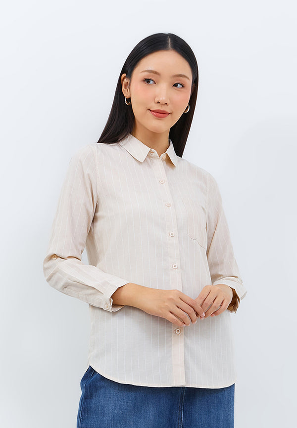 Aurelia Cream Stripe Shirt | G.11615