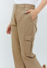 Lara Khaki Cargo Pants | G.3904