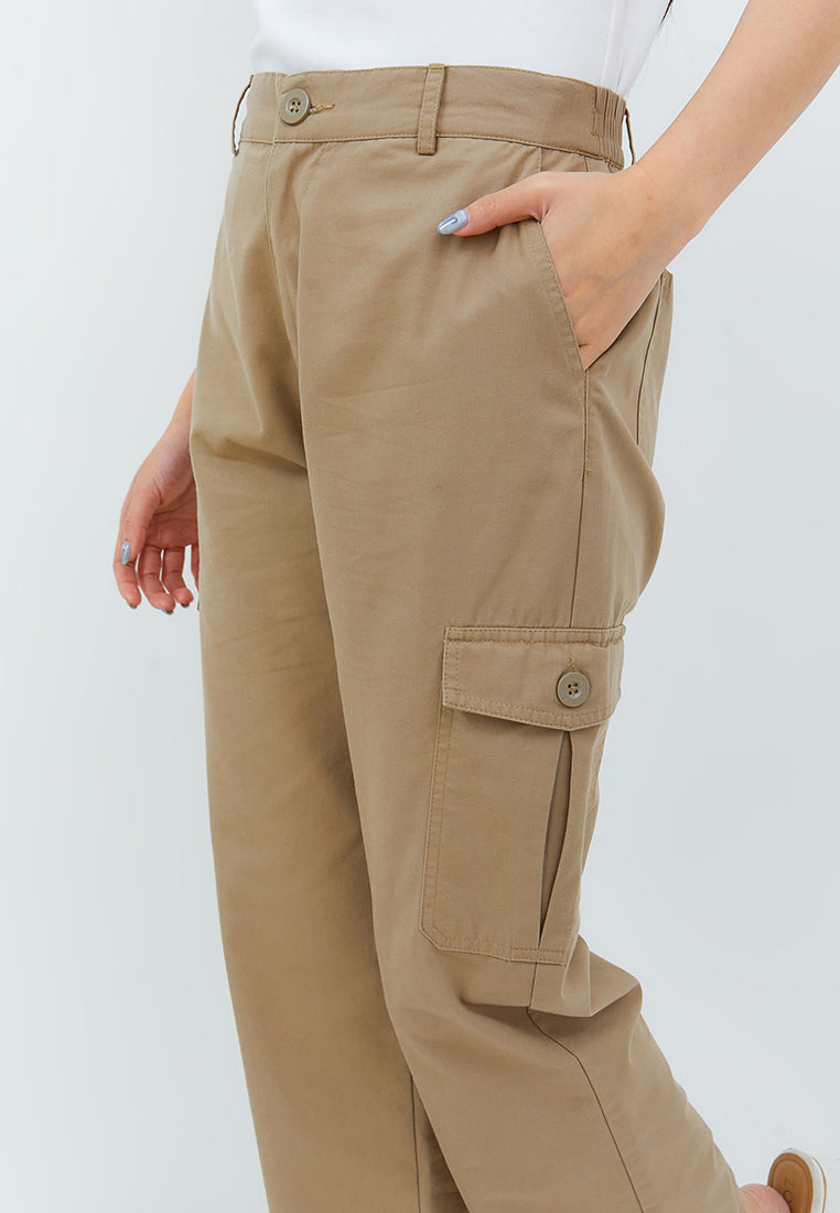 Lara Khaki Cargo Pants | G.3904