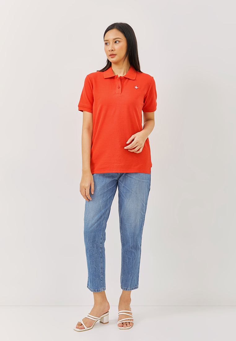 Brianna Red Polo T-Shirt | G.7424