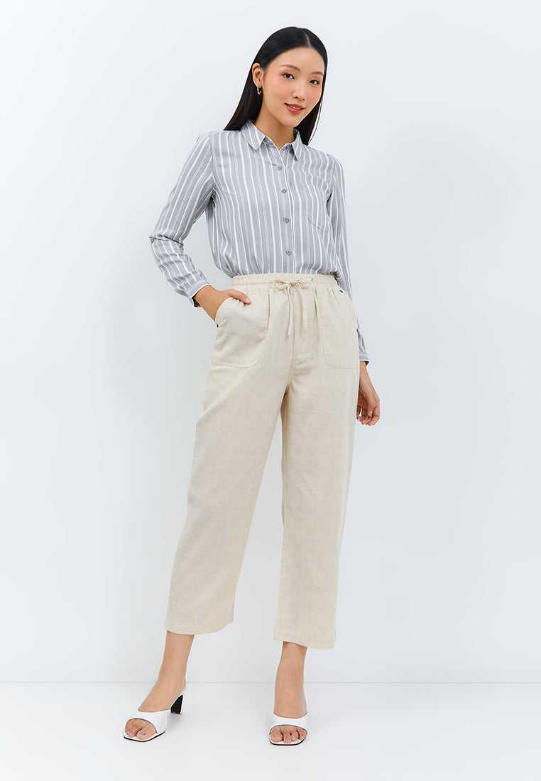 Grasia Drawstring Pants Cream | G.3222