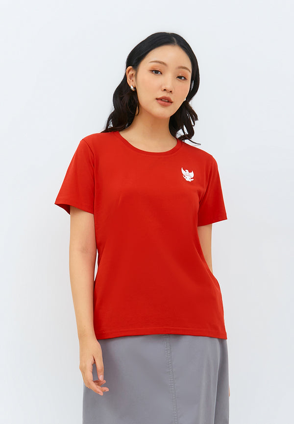 Geela Official - Garuda Red T-Shirt (G.7426) - Kaos Wanita