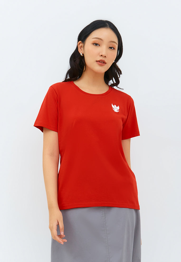 Geela Official - Garuda Red T-Shirt (G.7426) - Kaos Wanita