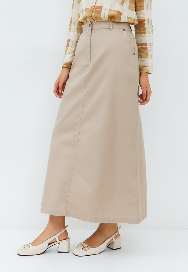 Geela Official - Carila Cream Skirt (G.21100) - Rok Wanita