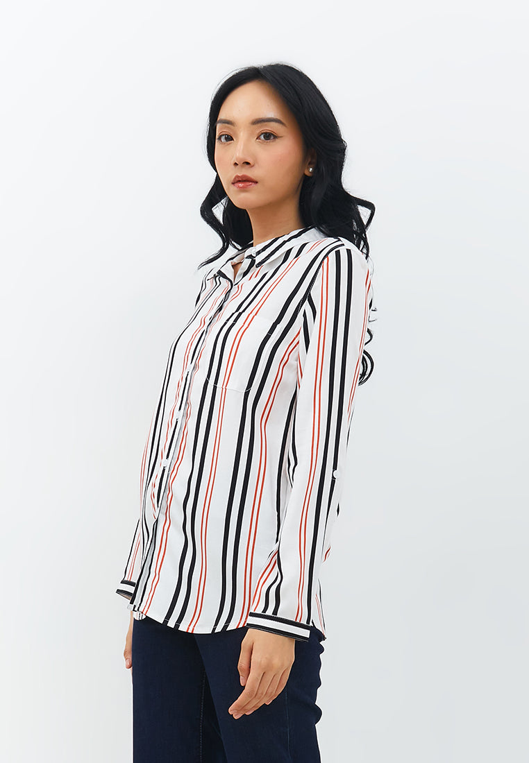 Aemma White Stripe Shirt | G.11607