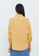 Bethari Brown Oversize Shirt | G.13117