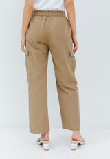 Lara Khaki Cargo Pants | G.3904