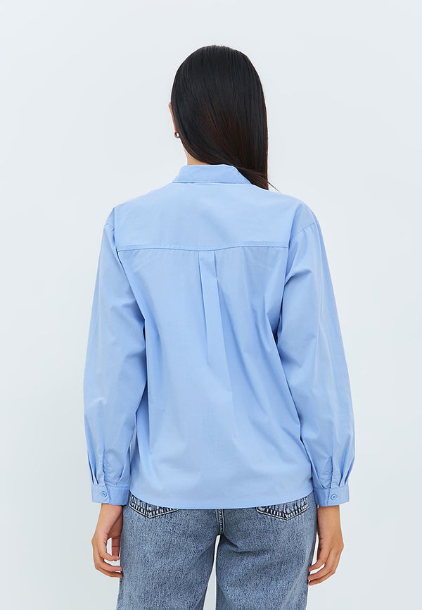 Jocelyn Blue Oversize Shirt | G.11635