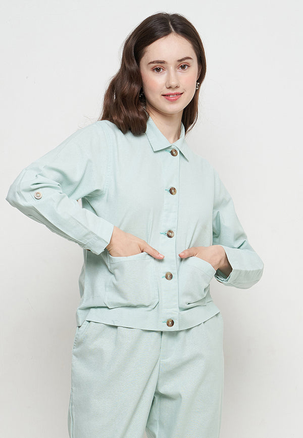 Sylvia Soft Green Jacket | G.6401