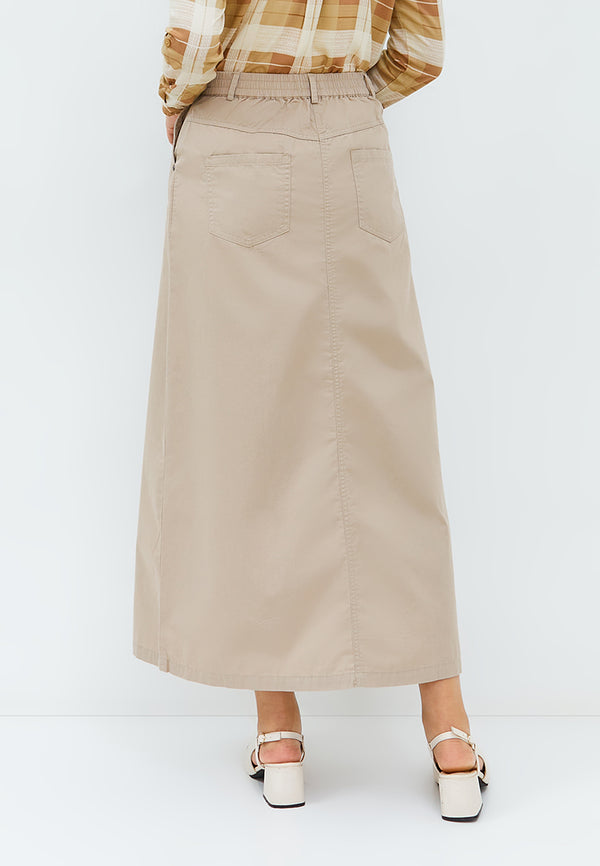 Geela Official - Carila Cream Skirt (G.21100) - Rok Wanita